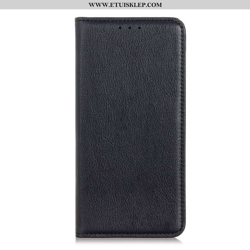 Etui Na Telefon do Sony Xperia 10 IV Etui Folio Skóra Dwoinowa Liczi